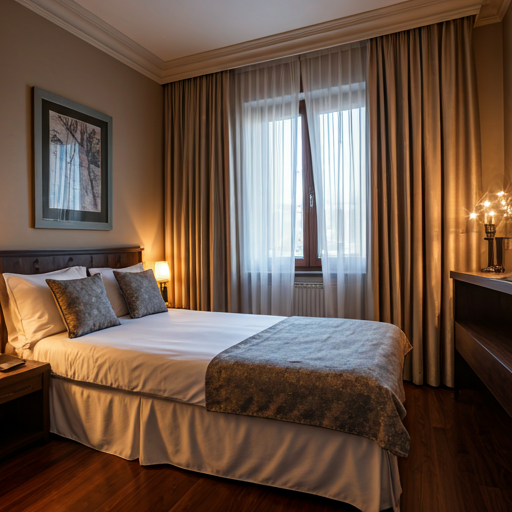 Luxury hotel suite interior